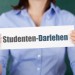 Schild mit Studentendarlehen